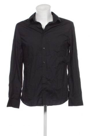 Мъжка риза H&M, Размер L, Цвят Черен, Цена 11,60 лв.