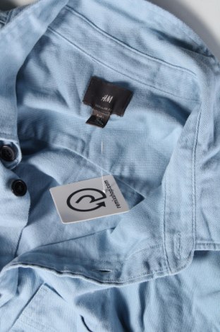 Мъжка риза H&M, Размер L, Цвят Син, Цена 9,57 лв.