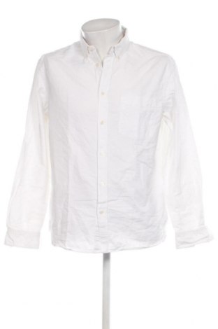 Ανδρικό πουκάμισο H&M L.O.G.G., Μέγεθος L, Χρώμα Λευκό, Τιμή 8,90 €