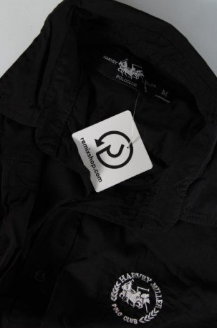 Мъжка риза Harvey Miller, Размер M, Цвят Черен, Цена 9,60 лв.