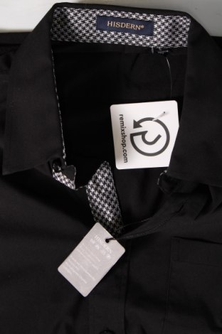 Мъжка риза Hisdern, Размер S, Цвят Черен, Цена 15,40 лв.