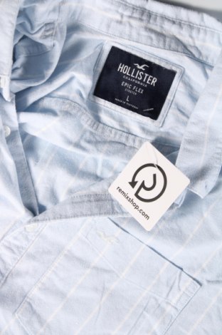 Cămașă de bărbați Hollister, Mărime L, Culoare Albastru, Preț 101,32 Lei