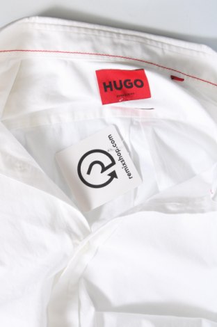 Ανδρικό πουκάμισο Hugo Boss, Μέγεθος L, Χρώμα Λευκό, Τιμή 89,07 €