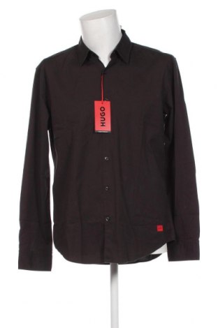 Ανδρικό πουκάμισο Hugo Boss, Μέγεθος L, Χρώμα Μαύρο, Τιμή 55,67 €