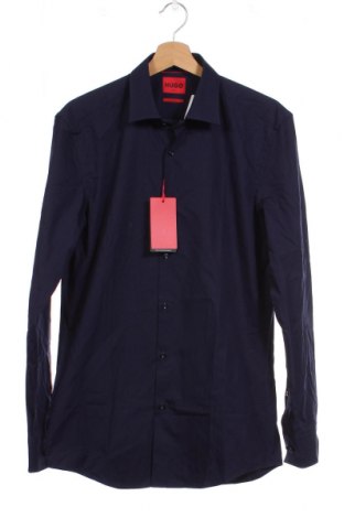 Ανδρικό πουκάμισο Hugo Boss, Μέγεθος M, Χρώμα Μπλέ, Τιμή 55,67 €