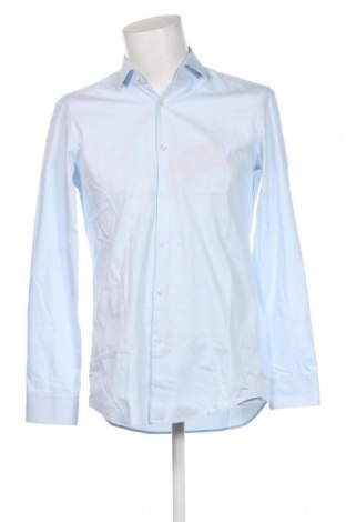 Мъжка риза Hugo Boss, Размер M, Цвят Син, Цена 97,20 лв.