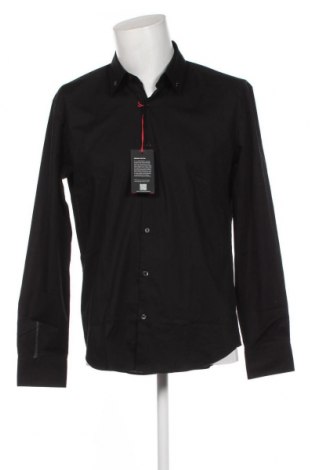 Ανδρικό πουκάμισο Hugo Boss, Μέγεθος L, Χρώμα Μαύρο, Τιμή 100,21 €