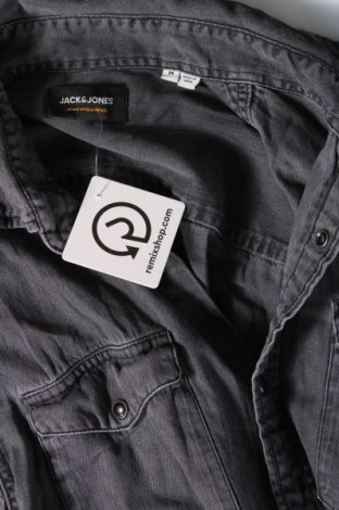 Ανδρικό πουκάμισο Jack & Jones, Μέγεθος M, Χρώμα Γκρί, Τιμή 21,03 €