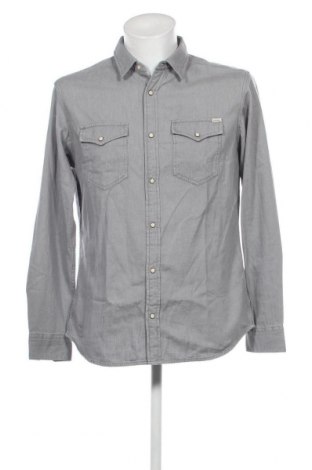 Ανδρικό πουκάμισο Jack & Jones, Μέγεθος L, Χρώμα Γκρί, Τιμή 21,14 €