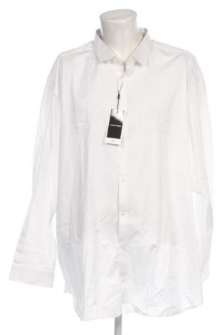 Ανδρικό πουκάμισο Jack & Jones, Μέγεθος 5XL, Χρώμα Λευκό, Τιμή 33,82 €