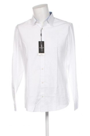 Ανδρικό πουκάμισο Jack & Jones, Μέγεθος L, Χρώμα Λευκό, Τιμή 25,36 €