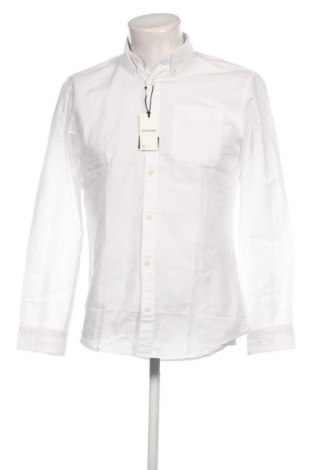 Ανδρικό πουκάμισο Jack & Jones, Μέγεθος M, Χρώμα Λευκό, Τιμή 16,24 €