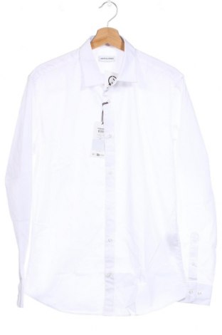Ανδρικό πουκάμισο Jack & Jones, Μέγεθος M, Χρώμα Λευκό, Τιμή 19,02 €
