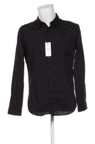 Мъжка риза Jack & Jones, Размер L, Цвят Черен, Цена 49,20 лв.