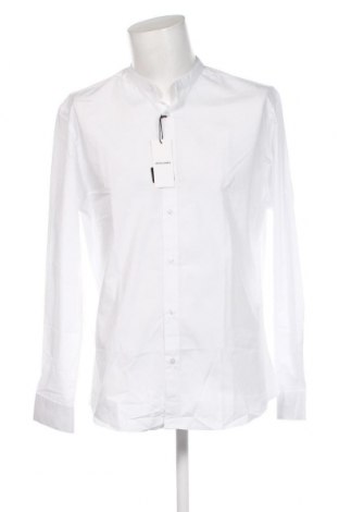 Ανδρικό πουκάμισο Jack & Jones, Μέγεθος XL, Χρώμα Λευκό, Τιμή 19,02 €