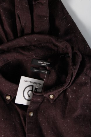 Ανδρικό πουκάμισο Jack & Jones, Μέγεθος XXL, Χρώμα Καφέ, Τιμή 10,96 €