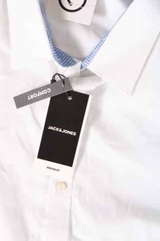 Ανδρικό πουκάμισο Jack & Jones, Μέγεθος XL, Χρώμα Λευκό, Τιμή 42,27 €