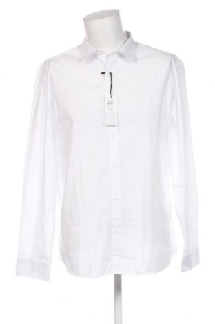 Ανδρικό πουκάμισο Jack & Jones, Μέγεθος XXL, Χρώμα Λευκό, Τιμή 23,25 €