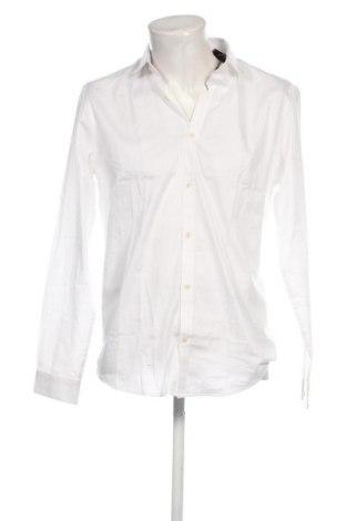 Ανδρικό πουκάμισο Jack & Jones, Μέγεθος L, Χρώμα Λευκό, Τιμή 19,02 €