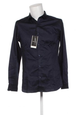 Ανδρικό πουκάμισο Jack & Jones PREMIUM, Μέγεθος L, Χρώμα Μπλέ, Τιμή 19,85 €