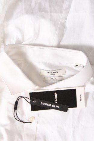 Ανδρικό πουκάμισο Jack & Jones PREMIUM, Μέγεθος XL, Χρώμα Λευκό, Τιμή 39,69 €