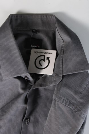 Мъжка риза Jake*s, Размер M, Цвят Сив, Цена 15,30 лв.