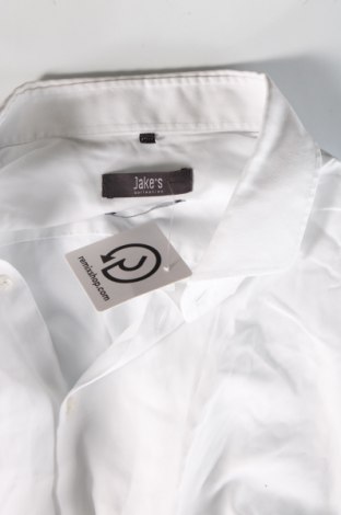 Ανδρικό πουκάμισο Jake*s, Μέγεθος XL, Χρώμα Λευκό, Τιμή 34,00 €