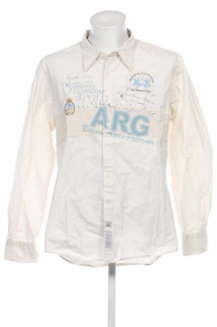 Ανδρικό πουκάμισο La Martina, Μέγεθος XXL, Χρώμα Εκρού, Τιμή 38,90 €