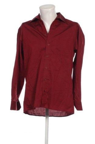 Ανδρικό πουκάμισο Leonardo, Μέγεθος M, Χρώμα Κόκκινο, Τιμή 3,59 €