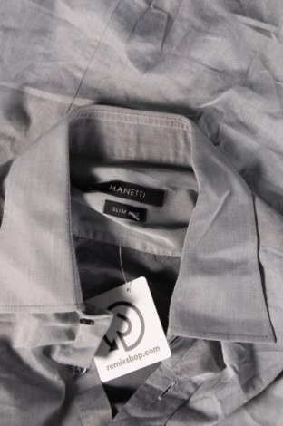 Herrenhemd MANETTI, Größe M, Farbe Grau, Preis € 3,62