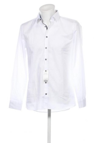 Ανδρικό πουκάμισο Olymp, Μέγεθος M, Χρώμα Λευκό, Τιμή 35,16 €