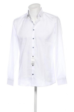 Ανδρικό πουκάμισο Olymp, Μέγεθος M, Χρώμα Λευκό, Τιμή 38,35 €