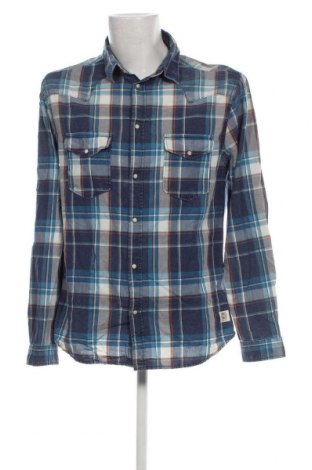 Ανδρικό πουκάμισο Originals By Jack & Jones, Μέγεθος XL, Χρώμα Μπλέ, Τιμή 8,41 €