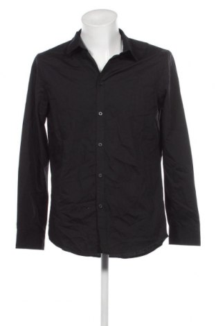 Ανδρικό πουκάμισο Pier One, Μέγεθος M, Χρώμα Μαύρο, Τιμή 6,28 €