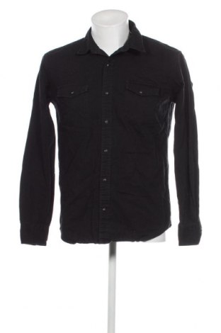 Ανδρικό πουκάμισο Pull&Bear, Μέγεθος M, Χρώμα Μαύρο, Τιμή 7,18 €