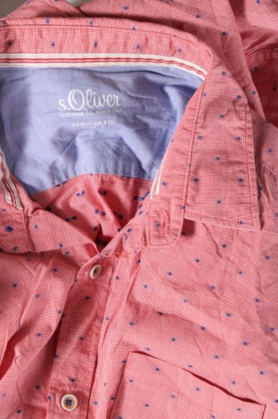 Ανδρικό πουκάμισο S.Oliver, Μέγεθος L, Χρώμα Κόκκινο, Τιμή 6,94 €