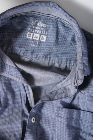 Ανδρικό πουκάμισο S.Oliver, Μέγεθος L, Χρώμα Μπλέ, Τιμή 10,52 €