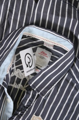 Ανδρικό πουκάμισο S.Oliver, Μέγεθος S, Χρώμα Γκρί, Τιμή 15,35 €