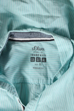 Ανδρικό πουκάμισο S.Oliver, Μέγεθος XL, Χρώμα Μπλέ, Τιμή 10,54 €