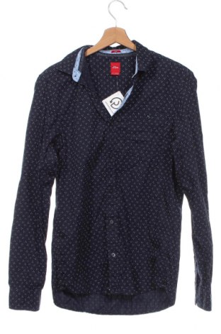Ανδρικό πουκάμισο S.Oliver, Μέγεθος S, Χρώμα Μπλέ, Τιμή 10,54 €