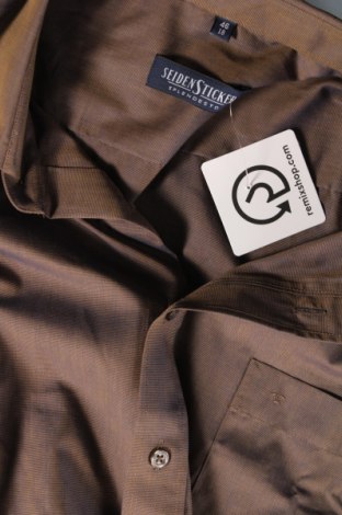 Мъжка риза Seidensticker, Размер XL, Цвят Кафяв, Цена 34,00 лв.