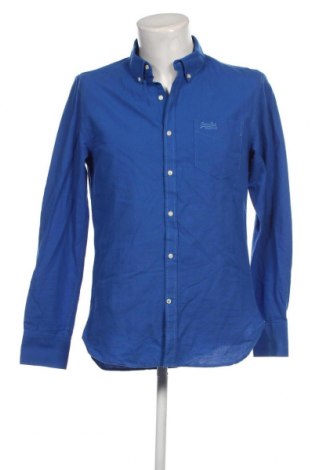 Ανδρικό πουκάμισο Superdry, Μέγεθος L, Χρώμα Μπλέ, Τιμή 14,47 €