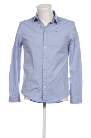 Ανδρικό πουκάμισο Tommy Jeans, Μέγεθος L, Χρώμα Μπλέ, Τιμή 41,50 €