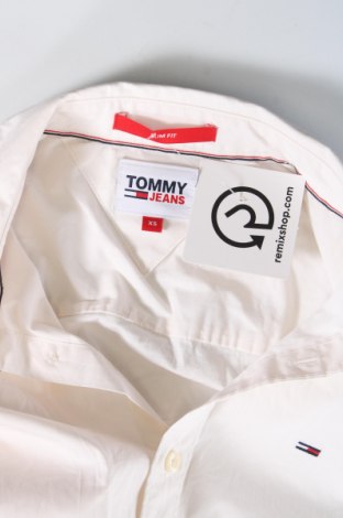 Męska koszula Tommy Jeans, Rozmiar XS, Kolor ecru, Cena 171,66 zł