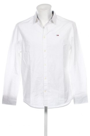 Мъжка риза Tommy Jeans, Размер L, Цвят Бял, Цена 80,50 лв.