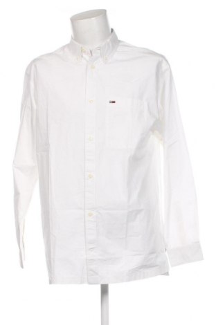 Ανδρικό πουκάμισο Tommy Jeans, Μέγεθος M, Χρώμα Λευκό, Τιμή 45,64 €