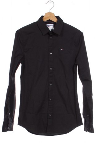 Мъжка риза Tommy Jeans, Размер XS, Цвят Черен, Цена 64,40 лв.