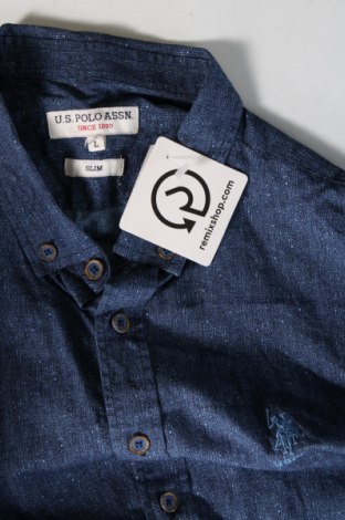 Ανδρικό πουκάμισο U.S. Polo Assn., Μέγεθος L, Χρώμα Μπλέ, Τιμή 30,69 €
