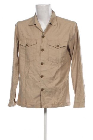 Ανδρικό πουκάμισο Uniqlo, Μέγεθος L, Χρώμα  Μπέζ, Τιμή 6,94 €
