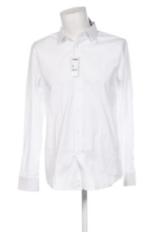 Ανδρικό πουκάμισο United Colors Of Benetton, Μέγεθος L, Χρώμα Λευκό, Τιμή 23,81 €